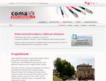 Tablet Screenshot of comanet.cz